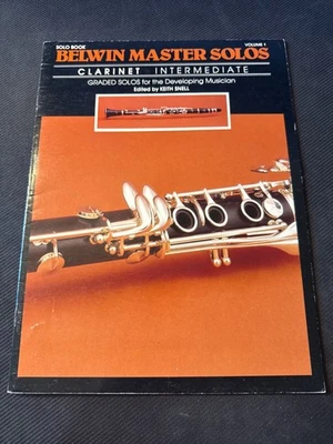 Belwin Master Solos for Clarinet by Keith Snell Intermediate Music Book Volume 1 - Image 1 of 4