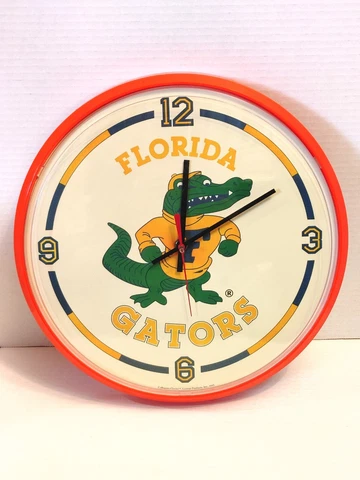 Vintage 1993 Collegiate Florida Gators Wall Clock Cover