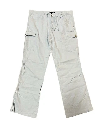 Pantalones NaNa FasHion para mujer 32x29 algodón suave estilo mezclilla azul claro botón mosca Foto 1 de 4