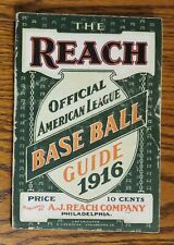 1916 The Reach Official Baseball Guide
