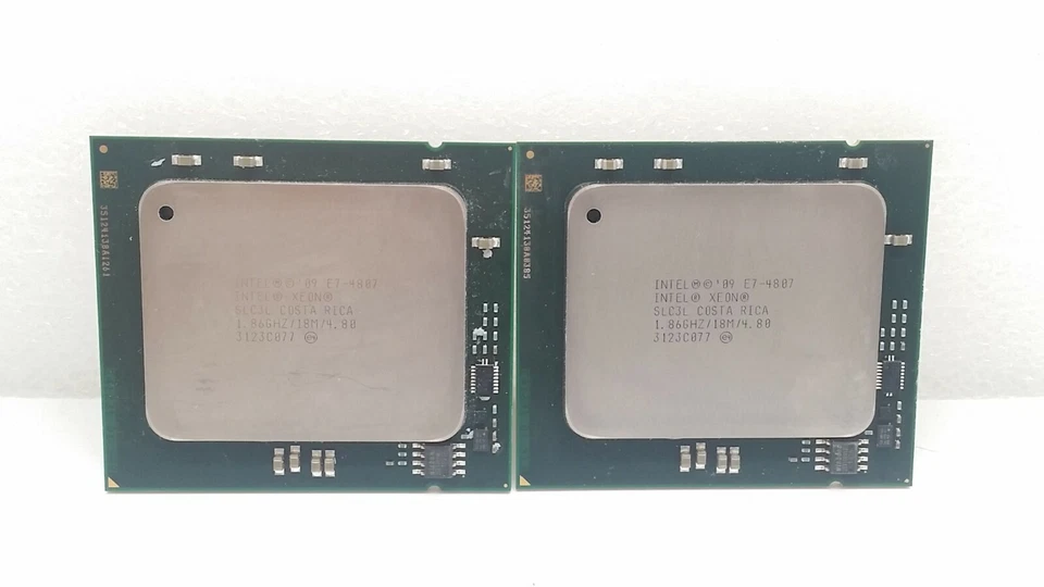 Lot of 2 Intel Xeon E7-4807  1.86GHz 18MB/ 4.8GT/s SLC3L Socket LGA1567 CPU - Image 1 of 1