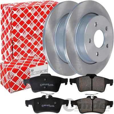 FEBI BREMSSCHEIBEN Ø271mm VOLL + BELÄGE HINTEN passend für FORD FOCUS III 3 - Bild 1 von 3
