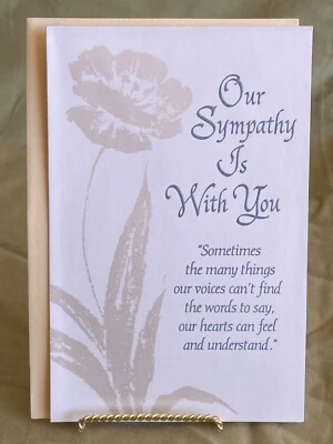 Cartões vintage Carlton "Nossa simpatia está com você" - Imagem 1 de 3