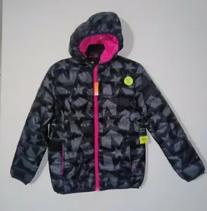 Xersion Girls Hooded Winter Puffer Jacket Coat Lightweight Packable M 10/12 NWT - Picture 1 of 7