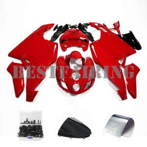 Red Fairing Kit +Bolts For Ducati 999 / 749 2003-2004 ABS Injection Bodywork Set - Picture 1 of 12