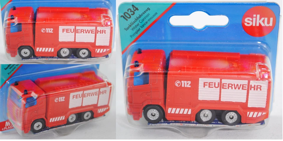 SIKU super Tanklöschfahrzeug BLISTER 1034