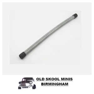 CLASSIC MINI STAINLESS STEEL BRAIDED FUEL HOSE 12" LONG 1/4" BORE GGT105 CAR 5V3 - Picture 1 of 1