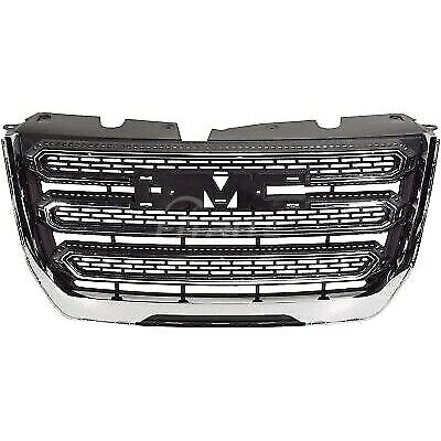 Grille Textured Black Shell And Insert W/ Chrome Frame Fits Gmc Terrain 2016-17 - Image 1 of 4