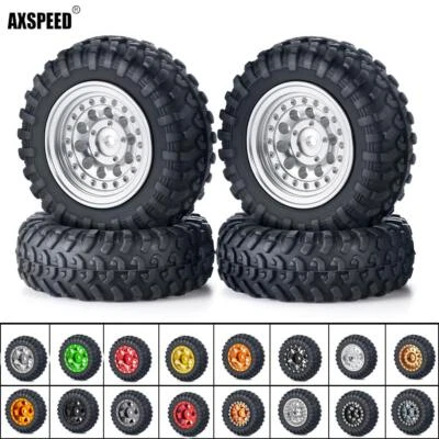 AXSPEED Beadlock Felgen & Reifen für Axial SCX24 1/24 RC Auto Kyosho 1/18 Jimny - Bild 1 von 4