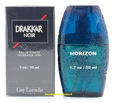 Lot of 2 - Drakkar Noir by Guy Laroche, 1 oz EDT Spray for Men + Horizon 1.7 oz - Image 1 of 3