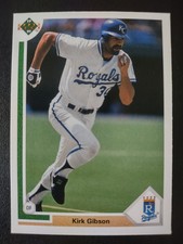 Kirk Gibson - Kansas City Royals - 1991 Upper Deck Baseball Card #737