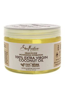 Shea Moisture 100 Extra Virgin Coconut Oil Hydration 10.5 Oz Cracked Lid B301