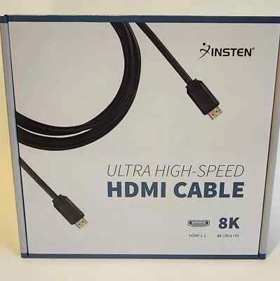 (1 Qty) INSTEN Ultra High Speed 8K HDMI Cable/ 20 ft White - Image 1 of 3