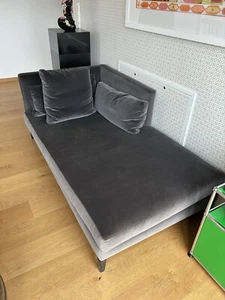 Minotti Daybed Samt Anthrazit - Bild 1 von 7