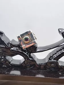 Sterling Silver 925 Rainbow Topaz bezel set,big Ring, new,size 10.5, high polish - Picture 1 of 6