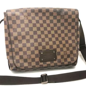 LOUIS VUITTON N51211 Damier Brooklyn MM Messenger Bag Shoulder Bag - Foto 1 di 12