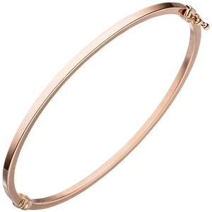 JOBO Armreif Armband oval schmal 585 Gold Rotgold Rotgoldarmband Rotgoldarmreif - Picture 1 of 1