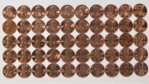 1976 LINCOLN MEMORIAL 1C  GEM BU RED ESTATE ROLL - UNSEARCHED 1 ROLL 50 COINS Cover