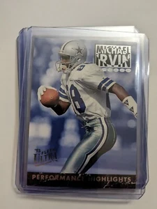 ๐ 1993 Fleer Ultra Performance Highlights MICHAEL IRVIN #7 DALLAS COWBOYS - Picture 1 of 2