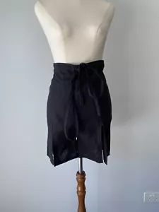 Johansen Black Linen Shorts Casual Vacation Resort Wear Coastal Tags RRP $199 - Foto 1 di 13