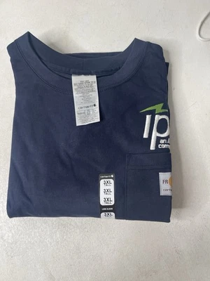 Carhartt Flame Resistant Navy FR FORCE Long Sleeve Shirt Men's size 3XL Tall - Image 1 of 4