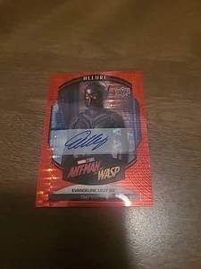 2022 UD Marvel Evangeline Lilly As The Wasp Allure Red Auto #86 C002397 - Picture 1 of 2