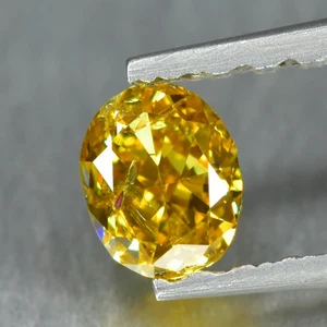 0.18Ct Untreated Fancy Yellow Diamond SI-1 Clarity Loose Diamond - Picture 1 of 2