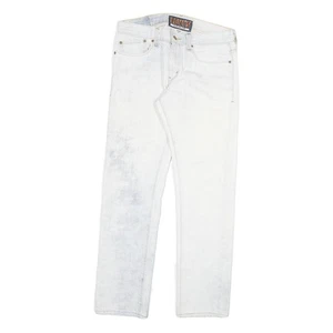 LEVI'S 511 Herren Jeans Weiß Slim Skinny Denim W32 L30 Baumwollmischung Reißverschluss - Bild 1 von 6