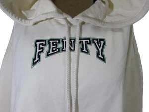 Fenty Puma By Rihanna Hooded Long Sleeve Cropped Sweatshirt, Vanilla Ice, XS - Picture 1 of 2