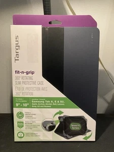 NEW Targus Fit-n-Grip Universal 360* Rotating Slim Case for 9-10" Tablets Black - Picture 1 of 5