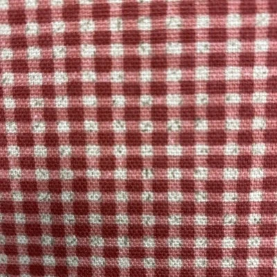 5th Avenue Upholstery Fabric Homespun Plaid Red Gingham Cottage Colonial 2.5 Yd - Image 1 of 4