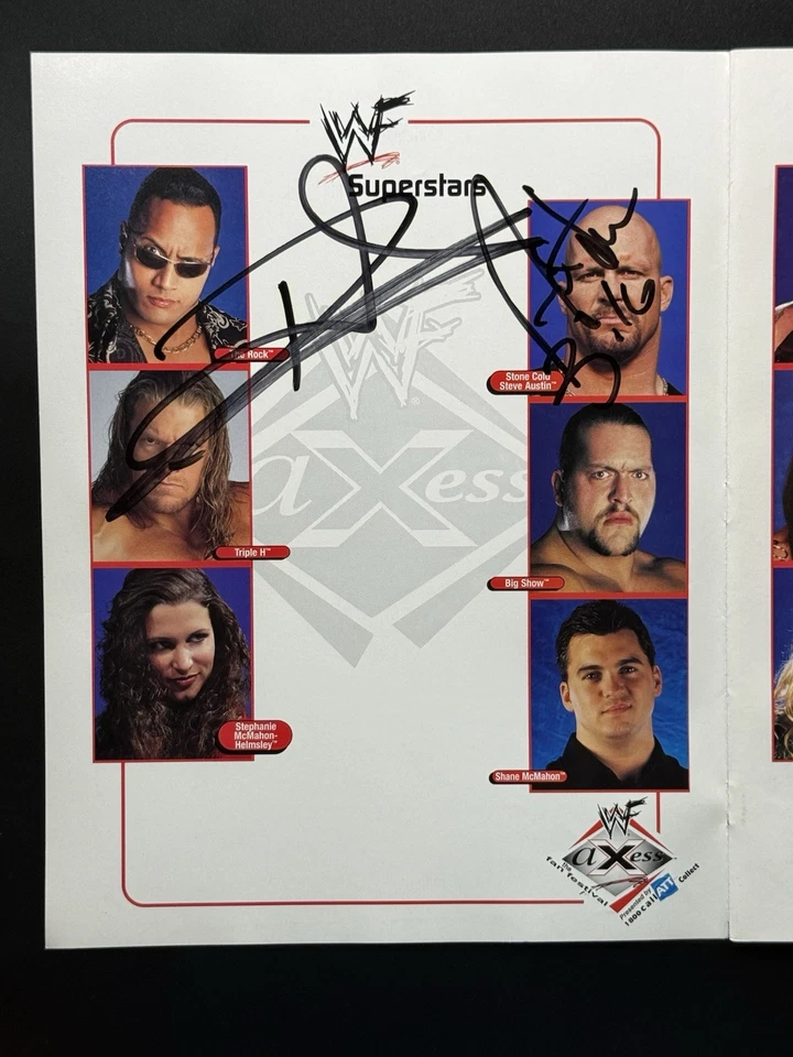 Libro de autógrafos WWF Fanfest 2000 The Rock Stone Cold Steve Austin 3:16 ¡Kane más! Foto 1 de 4