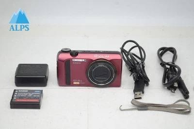 CASIO HIGH SPEED EXILIM EX-ZR300 16.1MP Compact Digital Camera Red #251008v - Image 1 of 4