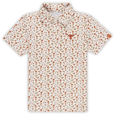 Toddler Garb Burnt Orange Texas Longhorns Tom Allover Print Performance Polo - Image 1 of 2