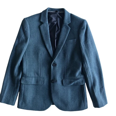 Blazer Ludlow Crewcuts Niños 12 Lana Azul Espiga Ocasión Especial Chaqueta Foto 1 de 4