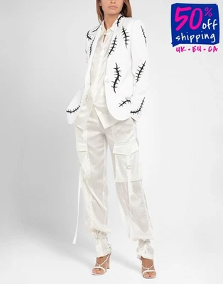 RRP€1724 MOSCHINO COUTURE! Blazer Jacket IT40 US4 UK8 S Embroidered - Изображение 1 из 4