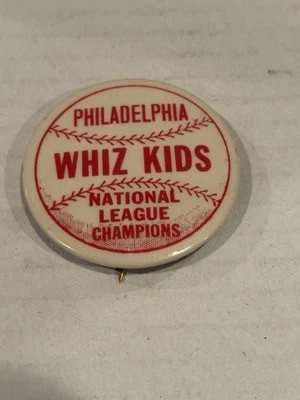 1950 Philadelphia Phillies National League Champs Vintage Pin Button Whiz Kids - Image 1 of 4