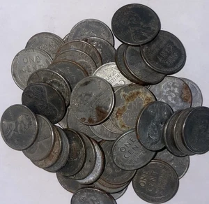 50 Stück 1943 Stahl Weizen Cent Lot #12 - Bild 1 von 1