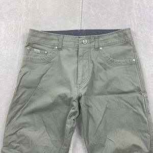 Kuhl Pants Mens 34x30 Moss Green Revolvr Vintage Patina Dye Hiking Gorpcore - Picture 1 of 16