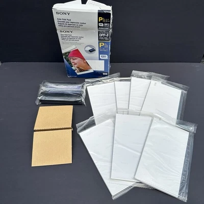 Sony Color Print Pack DPP-F P 4x6 101x152 Super Coat 2 SVM-F12OP Sealed Open Box - Image 1 of 4