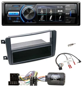 JVC Bluetooth Lenkrad USB DAB Autoradio für Mercedes C W203 2000-2004 Lenkradste - Bild 1 von 11