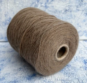 Angora Rabbit bland yarn on cone 55/35/10% Merino/Angora/PA, per 100g (3.52oz) - Picture 1 of 7