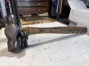 VINTAGE TRUE TEMPER BALL PEEN HAMMER NO. 1120 WOOD HANDLE - VGC - MADE IN USA! - Picture 1 of 12