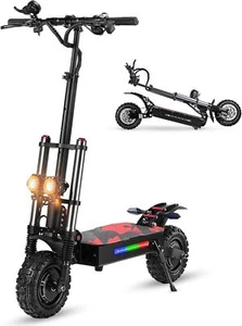 6000W Dual Motor 38AH Electric Scooter For Adult 11" Off Road Tires With Seat - Picture 1 of 9
