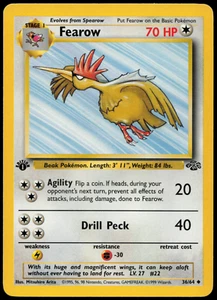 Fearow 36/64 1st Edition Jungle LP Pokemon Card - Picture 1 of 2