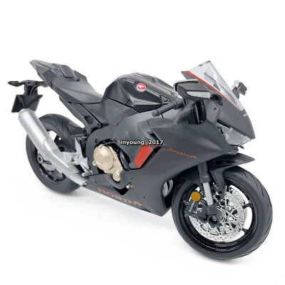 1/9 Honda CBR1000RR HRC Motorcycle Model Diecast Toy Vehicle for Kids Boys Black - Image 1 of 4