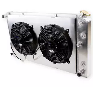 4 Row Radiator Shroud Fan For 1968 1969 1970 1971 1972 Buick Skylark Riviera 161 - Foto 1 di 14