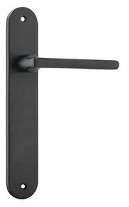 Manijas de palanca IVER negro mate Baltimore y placa posterior ovalada, paso 230 x 40 mm,85 mm - Imagen 1 de 6