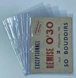 LOT DE 50 FEUILLES FORMAT A4 1 CASE POUR DIVERS / PROTEGES CAHIERS BUVARDS ETC - Imagen 1 de 1