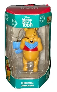 Vintage Disney Winnie The Pooh Christmas Holiday Ornament Chilly Blue Scarf NIB - Picture 1 of 4